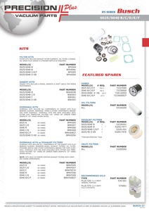 Busch Exhaust Silencer Membrane Part# 73400300