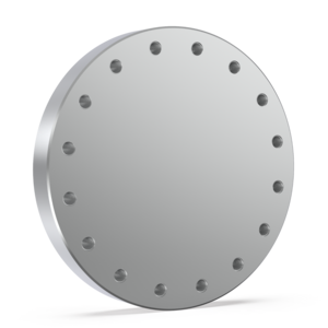 Blank Flange - non-rotatable tapped - St St DN 100 CF